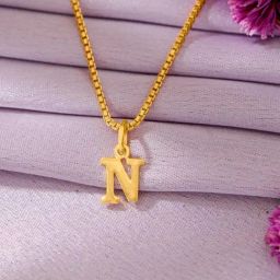 P.N.Gadgil Jewellers 22 Karat (916) BSI Gold Alphabet Pendant-picture-48