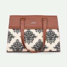 ZOUK Mughal Motif Printed Tote Handbag image 3