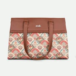 ZOUK Mughal Art Multicolor Printed Tote Handbag image 3