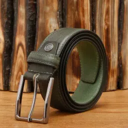 Louis Stitch Green Leather Casual Belt for Men-image-91