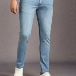 Louis Philippe Blue Cotton Slim Fit Jeans-image-16