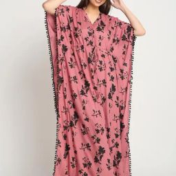 Sweet Dreams Rose Rayon Floral Night Dress-image-89