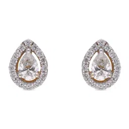 C. Krishniah Chetty Group Diamond 18k (750) Yellow Gold Earrings for Women-picture-10