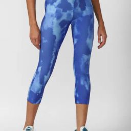 Reebok Blue Printed Sports Capris-picture-29