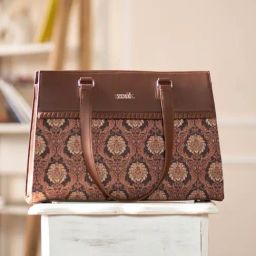 ZOUK Jodhpur Damask Printed Tote Handbag image 2