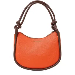 Accessorize London Contrast Knotted Orange Solid Medium Shoulder Handbag-image-49