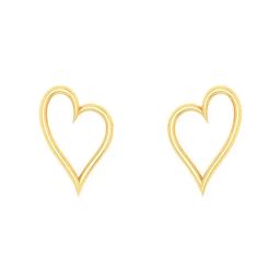P.C. Chandra Jewellers 18k Gold Charming Heart s For All Occasions Stud Earrings-image-6