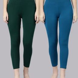 TWIN BIRDS Women Pack Of 2 High Ankle Leggings-image-77