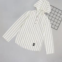 Pantaloons Junior Boys White Cotton Striped Shirt-image-65