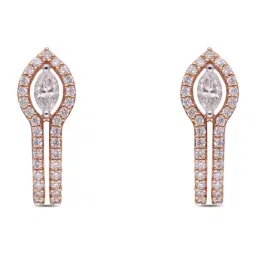 C. Krishniah Chetty Group Diamond 18k (750) Yellow Gold Earrings for Women-picture-30