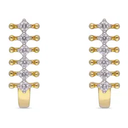 C. Krishniah Chetty Group Diamond 18k (750) Yellow Gold Earrings for Women-picture-16
