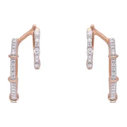 C. Krishniah Chetty Group Diamond 18k (750) Yellow Gold Earrings for Women-picture-26