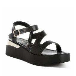 London Rag Women's Black Ankle Strap Sandals-image-54
