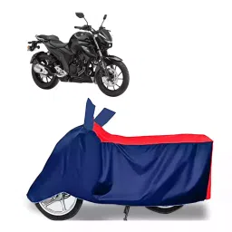 Auto Pearl Two Wheeler Cover with Bag for Yamaha FZ 25 BS6, Red & Blue-picture-36