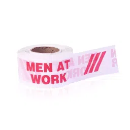SINGHAL 76.2 mm (3 Inch) x 250 m White And Red Barricading Tape-24