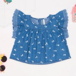 Pantaloons Junior Girls Blue Top-image-91