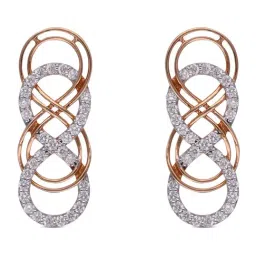 C. Krishniah Chetty Group Diamond 18k (750) Yellow Gold Earrings for Women-picture-24