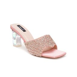 Sherrif Shoes Open Toe Embellished Block Heels image 2