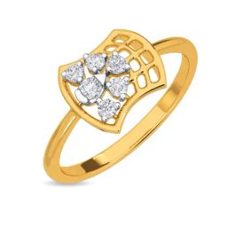 Kisna Diamond & Gold Jewellery Claire 14k (585) Diamond & Gold Ring For Women-picture-19
