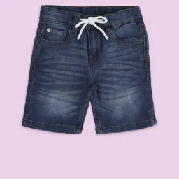 Pantaloons Junior Kids Blue Regular Fit Shorts-picture-36
