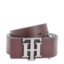 Tommy Hilfiger Brown Leather Waist Belt for Men-image-8