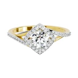Sparkles Lab Grown Diamond 14k (585) Yellow Gold Ring for Women-picture-5
