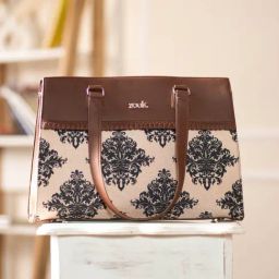 ZOUK Mughal Motif Printed Tote Handbag image 2