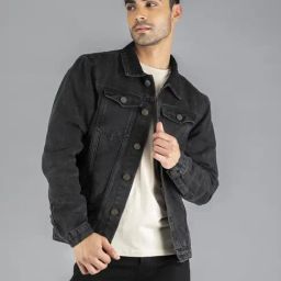 Dennis Lingo Washed Black Regular Fit Denim Jacket-image-32