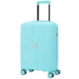 Nasher Miles Singapore Hard-Sided Polypropylene Cabin Luggage Light Blue 20 inch |55cm Trolley Bag-image-89