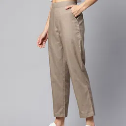 Popnetic Pure Cotton Peg Trousers-image-60
