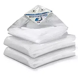 TUFFPAULIN 100x100 Ft 200 GSM Silver Pond Liner Super Heavy Duty Virgin MLCL Sheet Film Tirpal-image-90