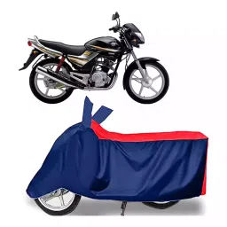 Auto Pearl Two Wheeler Cover with Bag for Yamaha Libero LX, Red & Blue-image-51