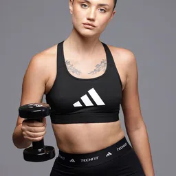 ADIDAS Brand Logo Printed Medium Coverage Lightly Padded Pwrct Bl Training Bra-39