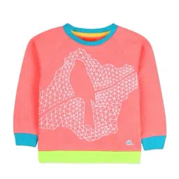 Cherry Crumble By Nitt Hyman Kids Coral Sweatshirt-image-22