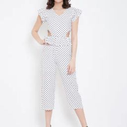 DODO & MOA White Printed Jumpsuit-14