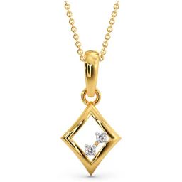 Candere by Kalyan Jewellers Stylish Design 14k Yellow Gold & Diamond Pendant-image-17