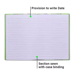Youva My Notes Case Bound Note Book A5 192 Pages Multicolor Paper 24046, (Pack of 4) image 4