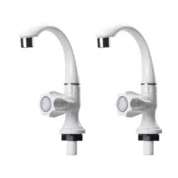 Cosvit Swan Neck Pillar Tap PVC Plastic Matt Finish, Cosvit M241 (Pack of 2 Pcs)-image-86