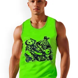 Looks United Men Printed Gym Innerwear Vests-picture-40