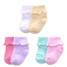 MOMISY Cotton Lace Socks Combed Pack of 4 - Multicolour-image-8