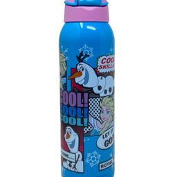 Disney Frozen Licensed 304 Stainless Steel Vacuum Insulated Straw Sipper Bottle Flask-600ml-image-89