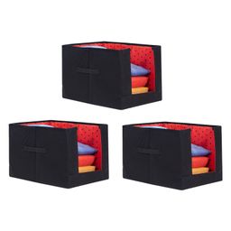 PrettyKrafts Shirt Stacker Closet Organizer , Shirts and Clothing Organizer , Set of 3 , Red-picture-7
