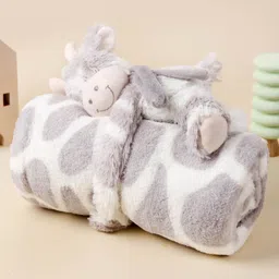 Kicks & Crawl - Tall Giraffe Toy Blanket-Grey-picture-19