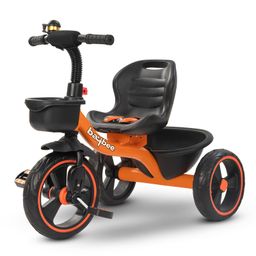 Baybee TRIXG Baby Tricycle for Kids, Smart Plug & Play Kids Cycle with Eva Wheels, Bell, Storage Baskets & High Backrest Baby Cycle for Kids (TRIXG Orange)-image-34