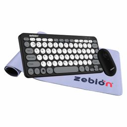 Zebion G3000 Trinity 3 in 1 Wireless Keyboard & Mouse Combo-Black White-16