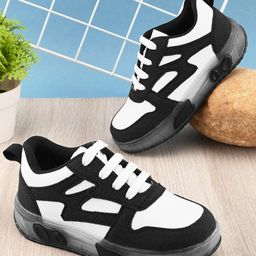 Steprite Colour Blocked Lace Up Shoes - Black-image-43