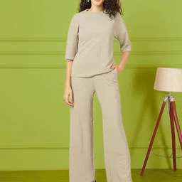 Moda Rapido Round Neck Top With Trousers Co-Ords-picture-26
