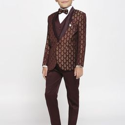 YK Boys Full Sleeves Printed 5-Piece Party Suit-image-71