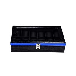 ZENWOOD Black 12 Slots Watch Organiser Box-25