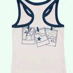 KiddoPanti Girls Printed Round Neck Tank Top-picture-8